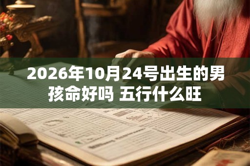 2026年10月24号出生的男孩命好吗 五行什么旺
