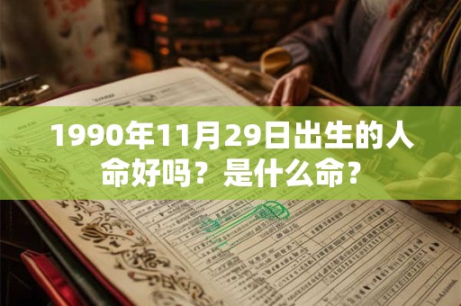1990年11月29日出生的人命好吗？是什么命？