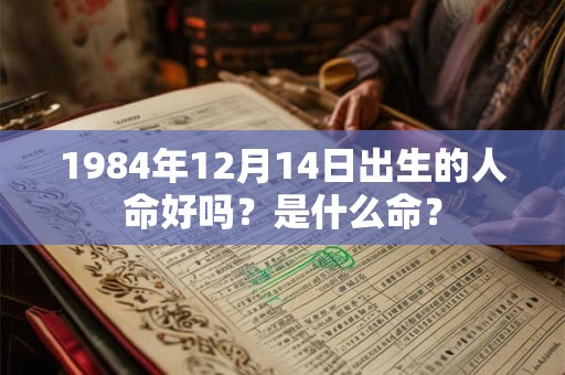 1984年12月14日出生的人命好吗?是什么命? 1984年12月14日出生的人命好吗?是什么命?