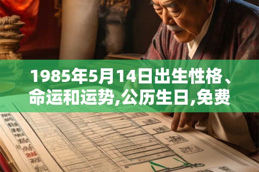 1985年5月14日出生性格、命运和运势,公历生日,免费算命 1985年5月14日出生性格、命运和运势,公历生日,免费算命