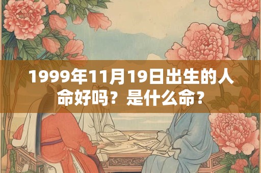 1999年11月19日出生的人命好吗？是什么命？
