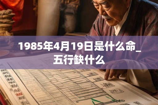 1985年4月19日是什么命_五行缺什么 1985年4月19日是什么命_五行缺什么