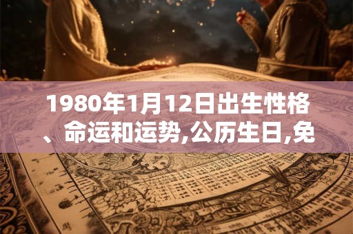 1980年1月12日出生性格、命运和运势,公历生日,免费算命 1980年1月12日出生性格、命运和运势,公历生日,免费算命