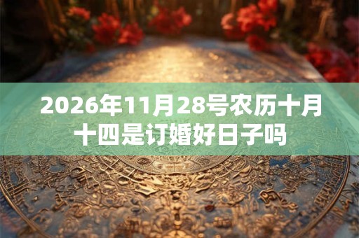 2026年11月28号农历十月十四是订婚好日子吗 2026年11月28号农历十月十四是订婚好日子吗