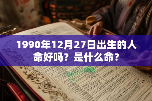 1990年12月27日出生的人命好吗?是什么命? 1990年12月27日出生的人命好吗?是什么命?