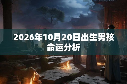2026年10月20日出生男孩命运分析