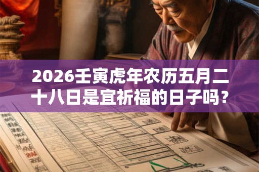 2026壬寅虎年农历五月二十八日是宜祈福的日子吗？