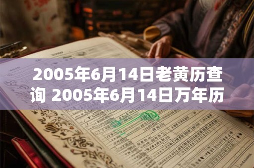 2005年6月14日老黄历查询 2005年6月14日万年历黄道吉日