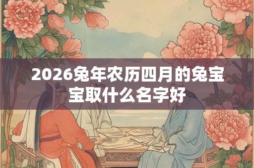 2026兔年农历四月的兔宝宝取什么名字好 2026兔年农历四月的兔宝宝取什么名字好