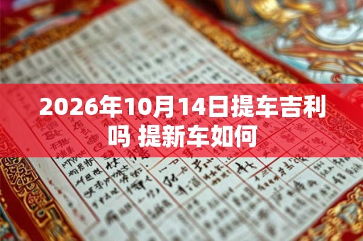 2026年10月14日提车吉利吗 提新车如何 2026年10月14日提车吉利吗 提新车如何