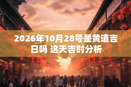 2026年10月28号是黄道吉日吗 这天吉时分析