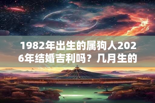 1982年出生的属狗人2026年结婚吉利吗？几月生的人命最好？