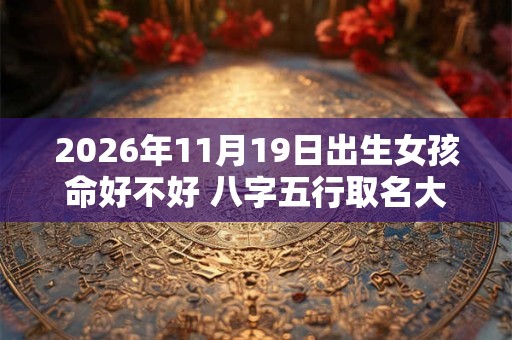 2026年11月19日出生女孩命好不好 八字五行取名大全