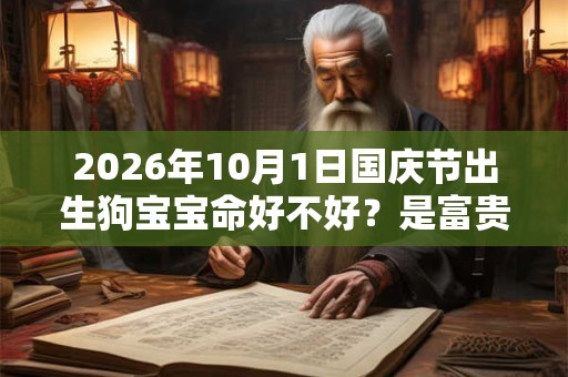 2026年10月1日国庆节出生狗宝宝命好不好?是富贵发财命吗? 2026年10月1日国庆节出生狗宝宝命好不好?是富贵发财命吗?