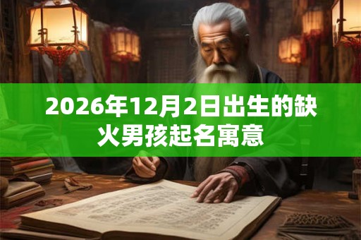 2026年12月2日出生的缺火男孩起名寓意 2026年12月2日出生的缺火男孩起名寓意