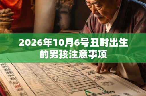 2026年10月6号丑时出生的男孩注意事项