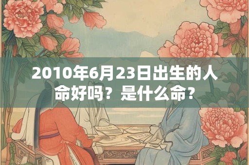 2010年6月23日出生的人命好吗?是什么命? 2010年6月23日出生的人命好吗?是什么命?