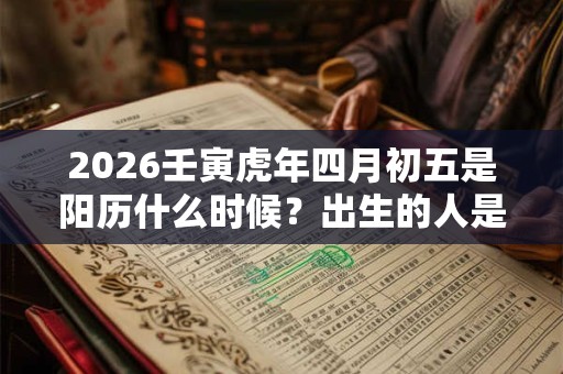 2026壬寅虎年四月初五是阳历什么时候？出生的人是什么星座？