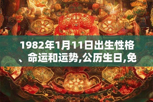 1982年1月11日出生性格、命运和运势,公历生日,免费算命 1982年1月11日出生性格、命运和运势,公历生日,免费算命