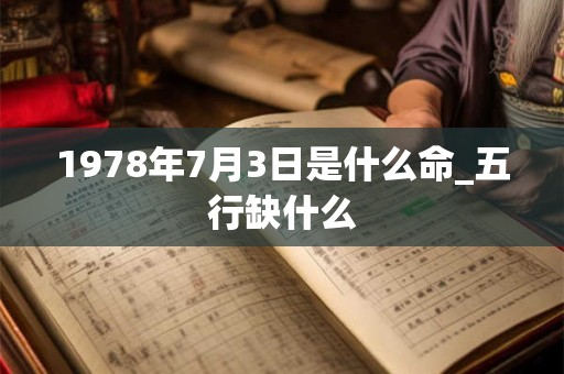1978年7月3日是什么命_五行缺什么 1978年7月3日是什么命_五行缺什么