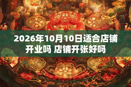 2026年10月10日适合店铺开业吗 店铺开张好吗 2026年10月10日适合店铺开业吗 店铺开张好吗