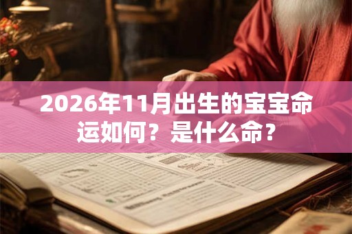 2026年11月出生的宝宝命运如何？是什么命？
