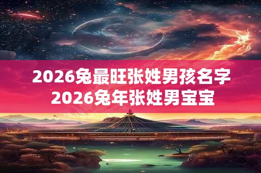 2026兔最旺张姓男孩名字 2026兔年张姓男宝宝 2026兔最旺张姓男孩名字 2026兔年张姓男宝宝