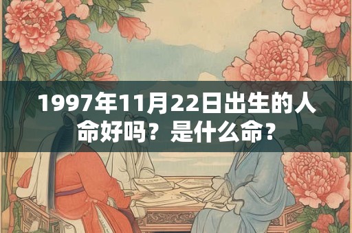 1997年11月22日出生的人命好吗？是什么命？