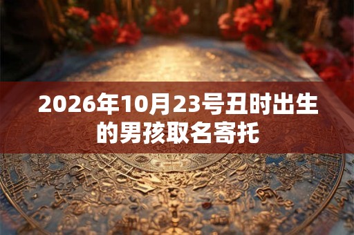 2026年10月23号丑时出生的男孩取名寄托 2026年10月23号丑时出生的男孩取名寄托