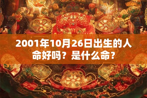 2001年10月26日出生的人命好吗？是什么命？