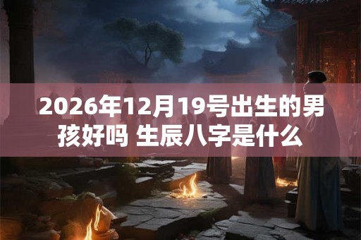 2026年12月19号出生的男孩好吗 生辰八字是什么 2026年12月19号出生的男孩好吗 生辰八字是什么