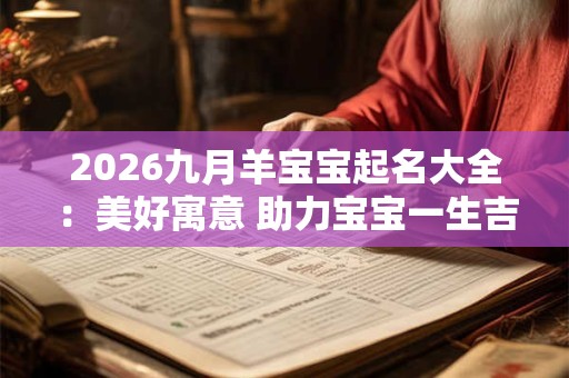 2026九月羊宝宝起名大全:美好寓意 助力宝宝一生吉祥 2026九月羊宝宝起名大全:美好寓意 助力宝宝一生吉祥