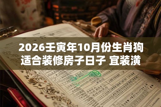 2026壬寅年10月份生肖狗适合装修房子日子 宜装潢房子佳期 2026壬寅年10月份生肖狗适合装修房子日子 宜装潢房子佳期