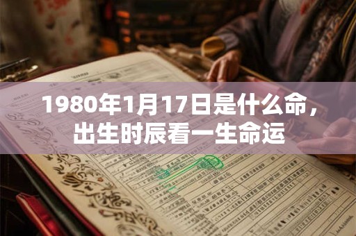 1980年1月17日是什么命,出生时辰看一生命运 1980年1月17日是什么命,出生时辰看一生命运
