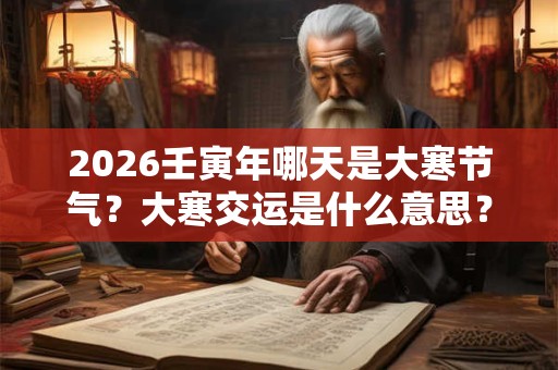 2026壬寅年哪天是大寒节气?大寒交运是什么意思? 2026壬寅年哪天是大寒节气?大寒交运是什么意思?