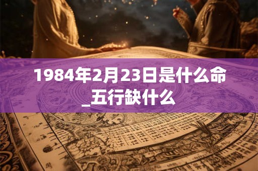 1984年2月23日是什么命_五行缺什么