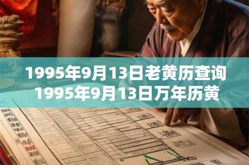 1995年9月13日老黄历查询 1995年9月13日万年历黄道吉日