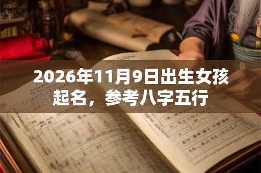 2026年11月9日出生女孩起名，参考八字五行