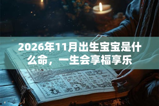 2026年11月出生宝宝是什么命，一生会享福享乐