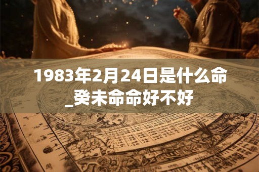 1983年2月24日是什么命_癸未命命好不好