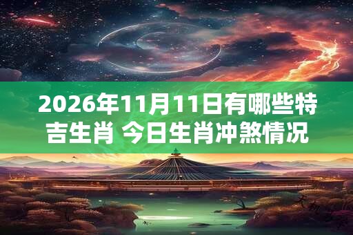 2026年11月11日有哪些特吉生肖 今日生肖冲煞情况