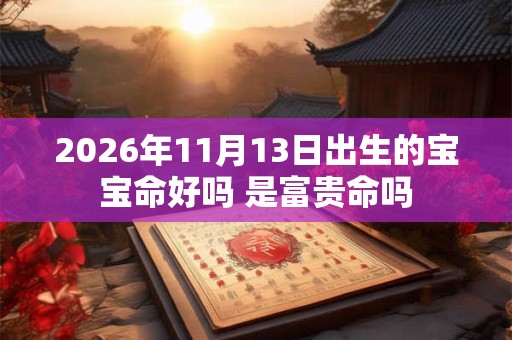 2026年11月13日出生的宝宝命好吗 是富贵命吗