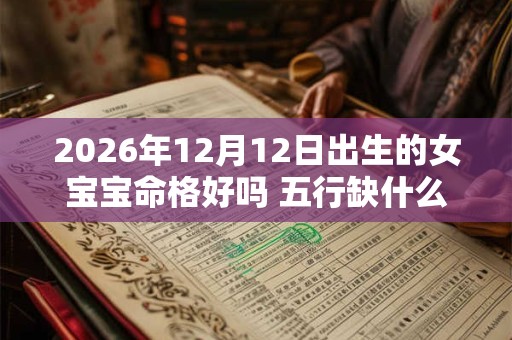 2026年12月12日出生的女宝宝命格好吗 五行缺什么