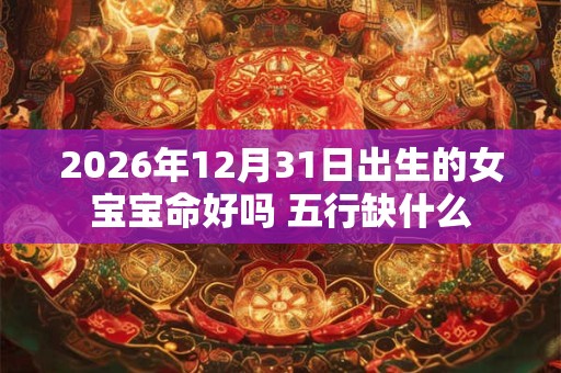 2026年12月31日出生的女宝宝命好吗 五行缺什么 2026年12月31日出生的女宝宝命好吗 五行缺什么