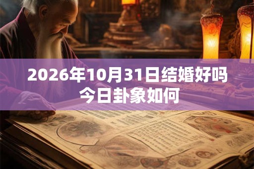 2026年10月31日结婚好吗 今日卦象如何
