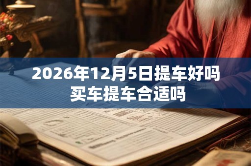 2026年12月5日提车好吗 买车提车合适吗