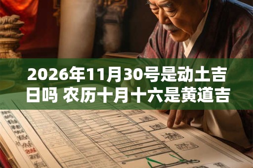 2026年11月30号是动土吉日吗 农历十月十六是黄道吉日吗