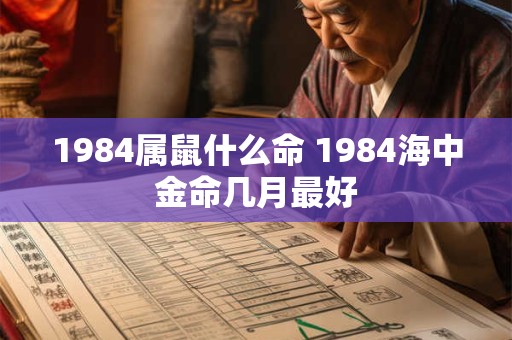 1984属鼠什么命 1984海中金命几月最好