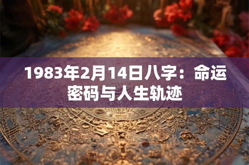 1983年2月14日八字：命运密码与人生轨迹