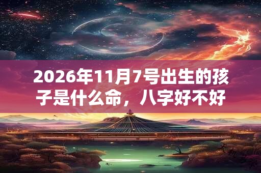 2026年11月7号出生的孩子是什么命，八字好不好